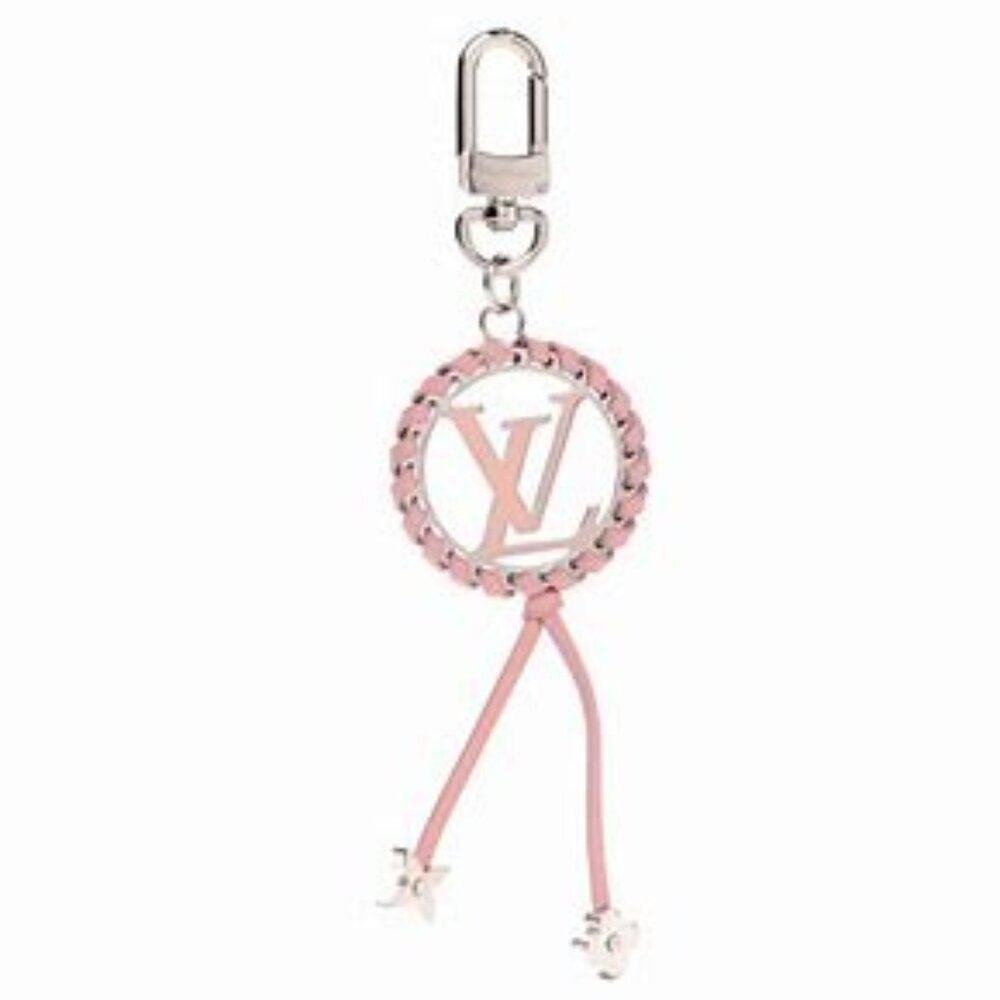 Authentic Louis Vuitton Pink Very Bag Charm & Key Holder
